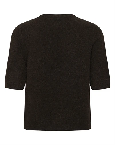 Gestuz - GZAlpha Strik T-Shirt - Ganache Melange